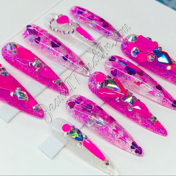 ROMANS 10:10 - XXL STILETTO PRESS ON NAILS - Picture 10 of 13